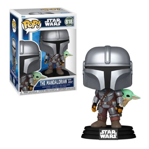 FUNKO POP! STAR WARS The Mandalorian with Grogu  818 (11x16cm)…x6…x36